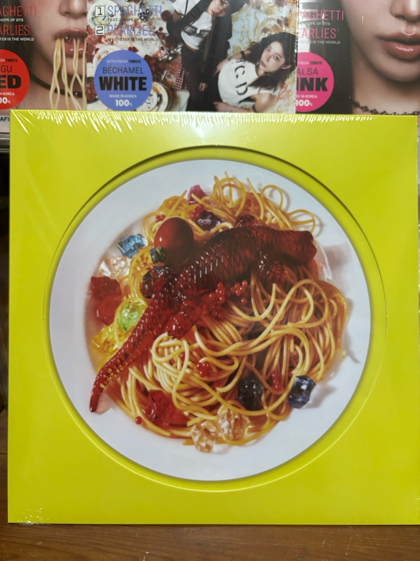 義大利麵黑膠（黃）