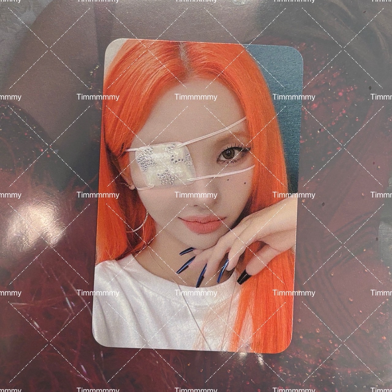 I-dle 橘髮眼罩娟