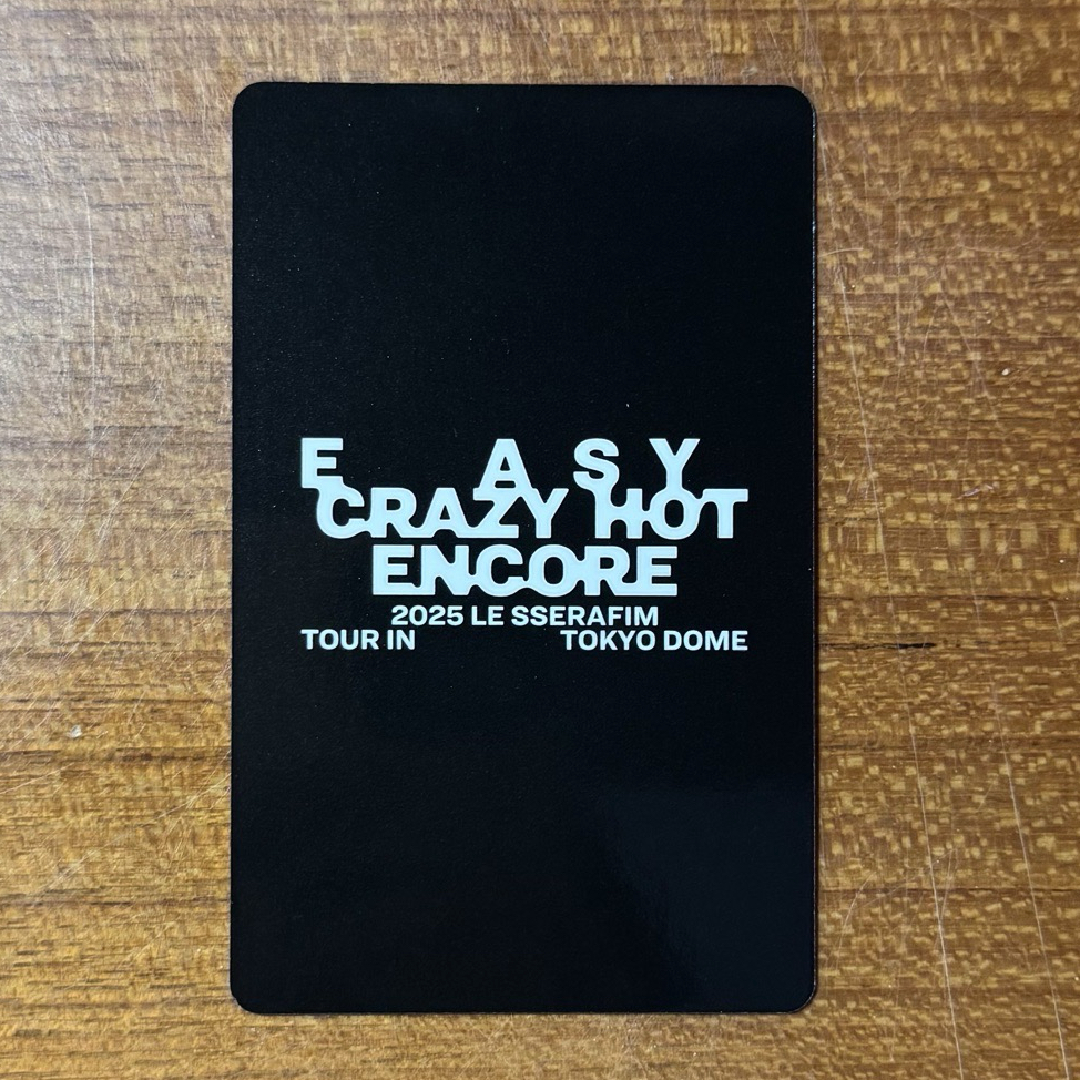 25‘巡迴 日咖 東蛋安可 幸運卡