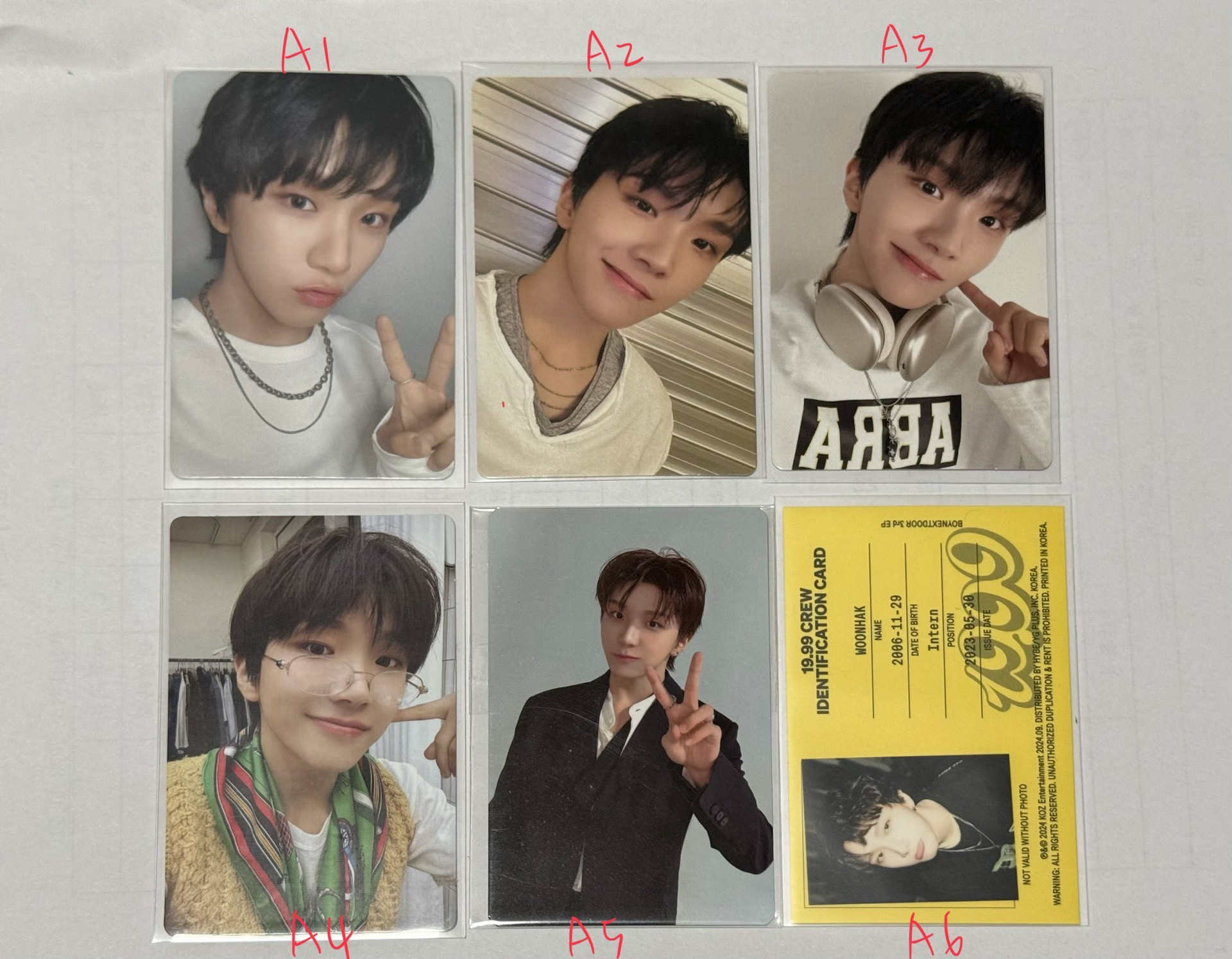 BOYNEXTDOOR 金雲鶴 小卡（不拆）