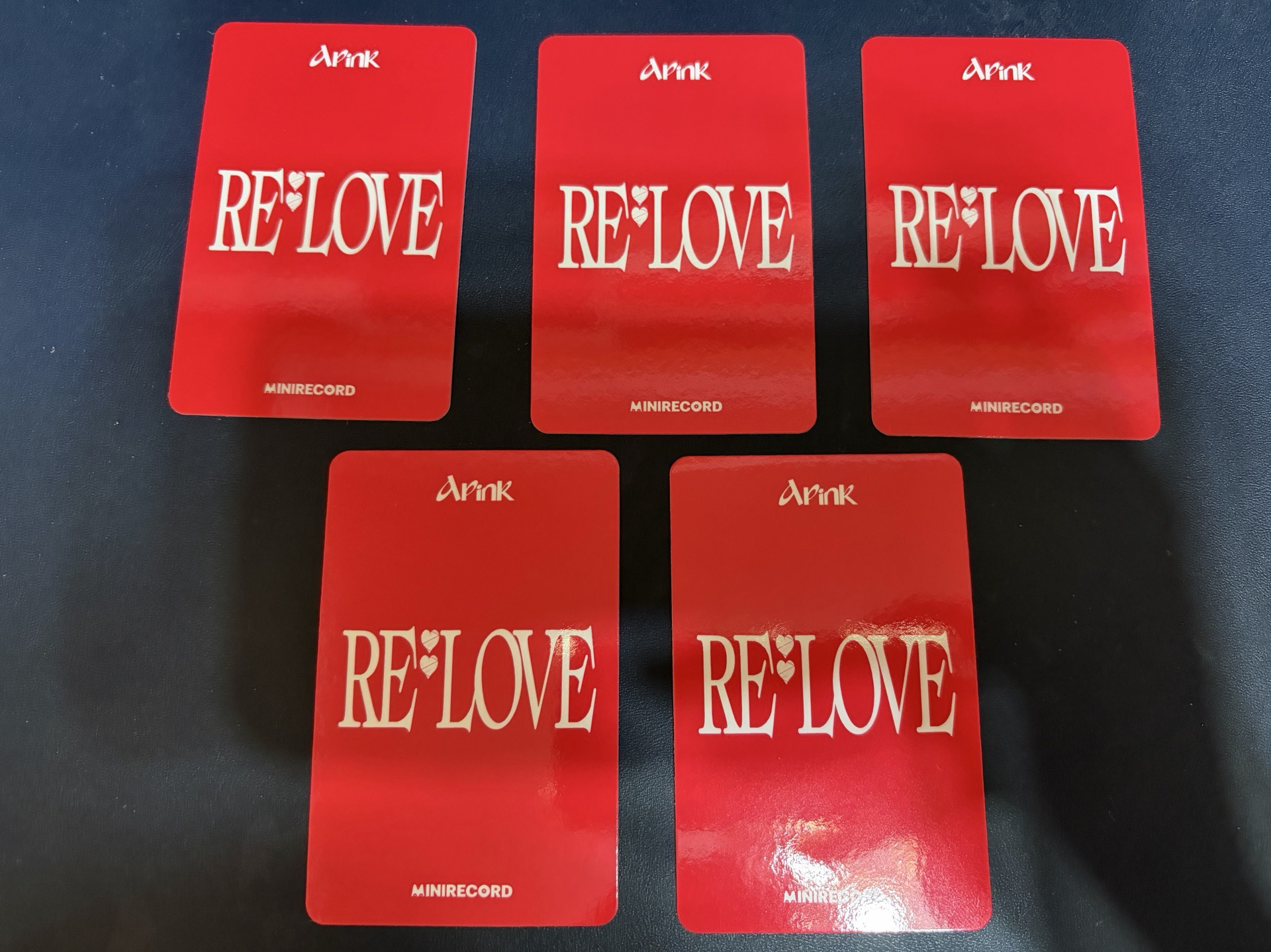 售Apink 迷你十一輯 "RE : LOVE" Minirecord 通路特典小卡 成套