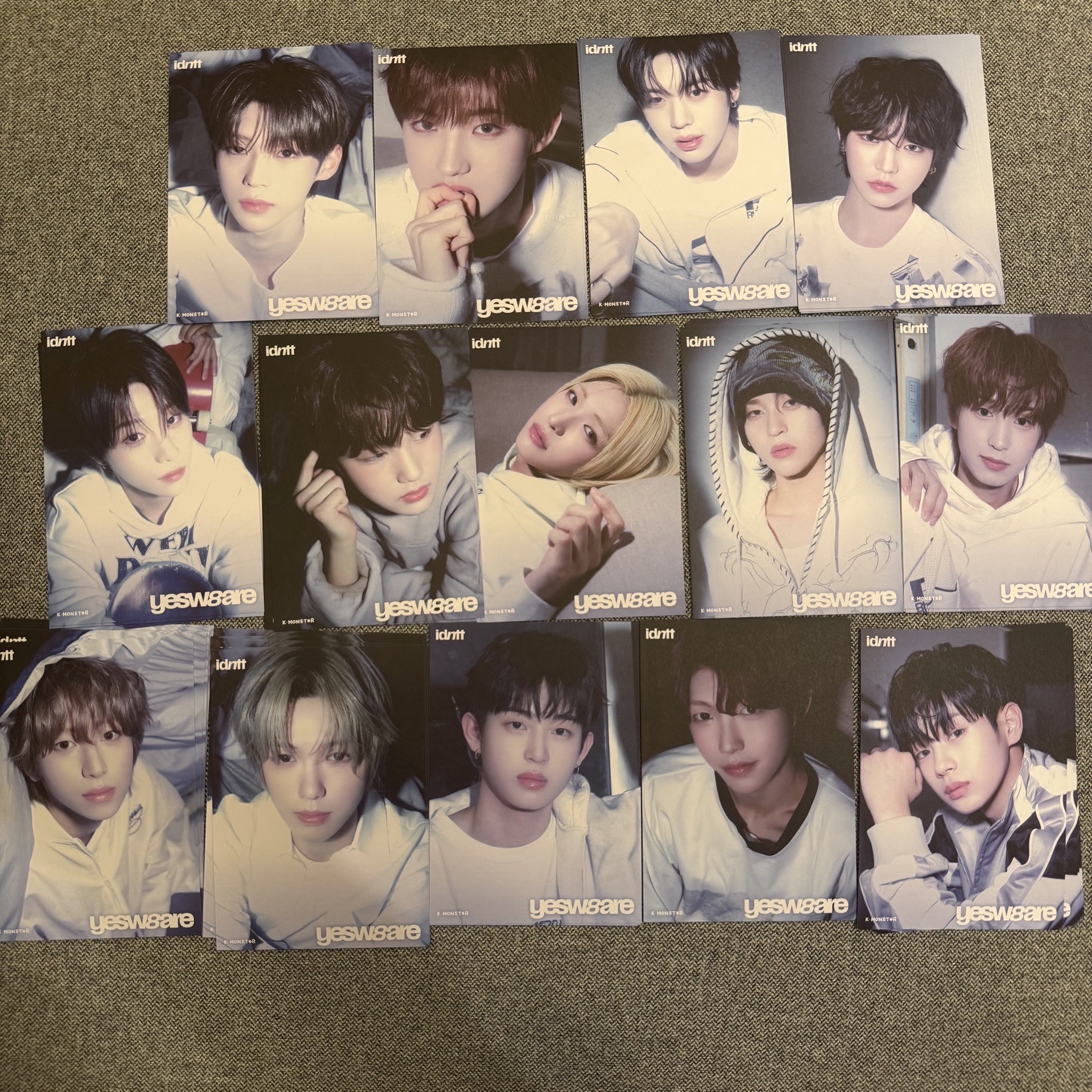 idntt 1st FANMEETING <FIRST ACTION> 扭蛋會 明信片 一套