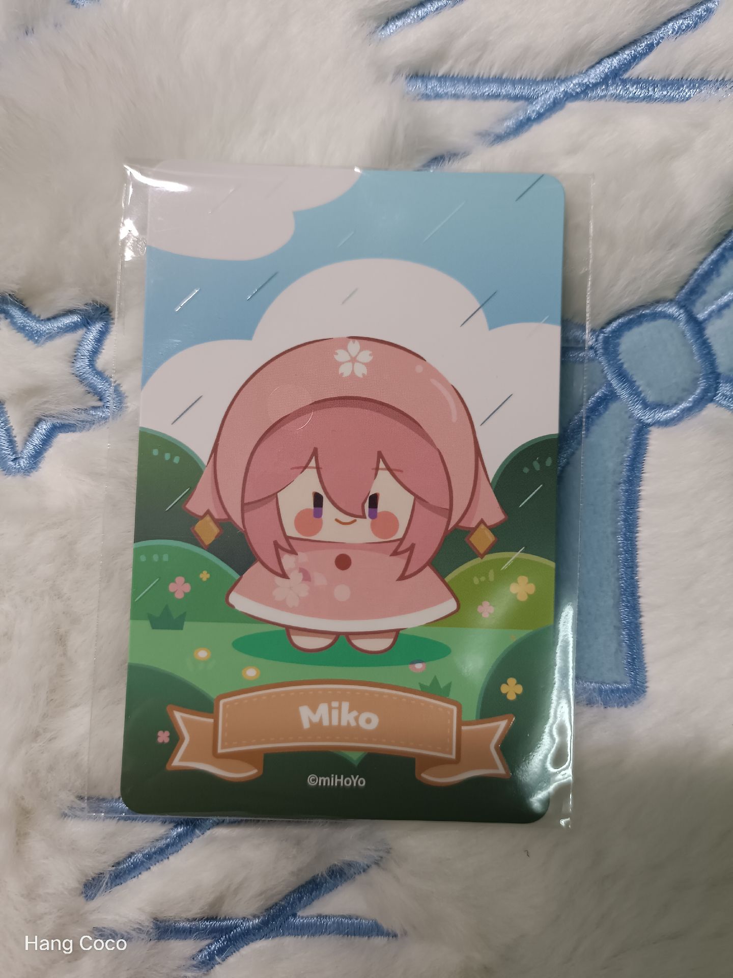 ♪原神雨中嬉樂•八重神子確認款•含小卡♪