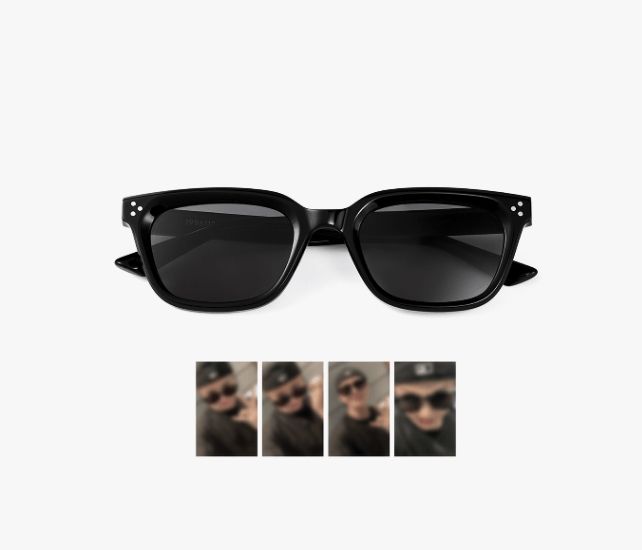 知勳生日禮墨鏡（綁花圈娃及徽章）