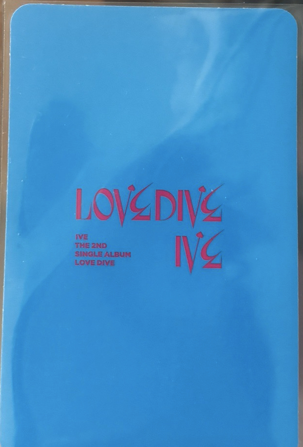 IVE rei love dive 專輯小卡