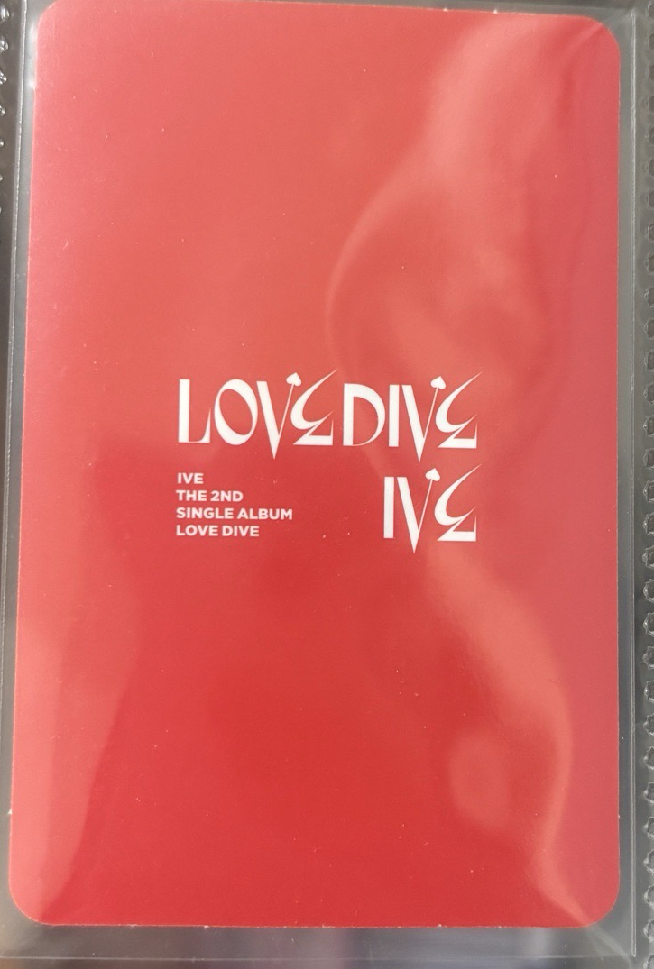 IVE REI LOVE DIVE 專輯卡