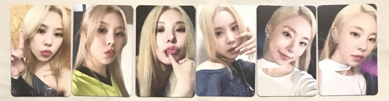 輝人wheein- In the mood寫真紫紅版專卡6張套出