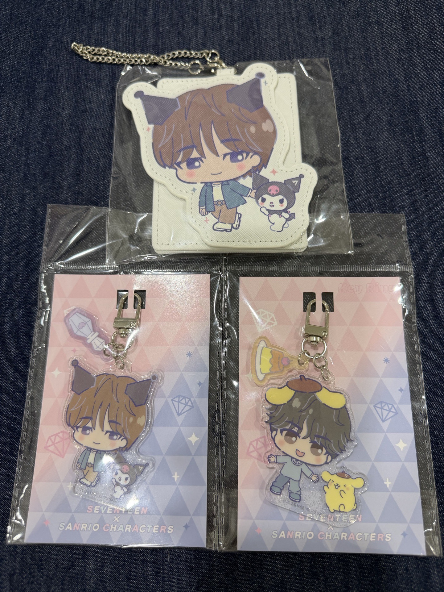SEVENTEENx三麗鷗聯名 吊飾、卡套 圓、奎