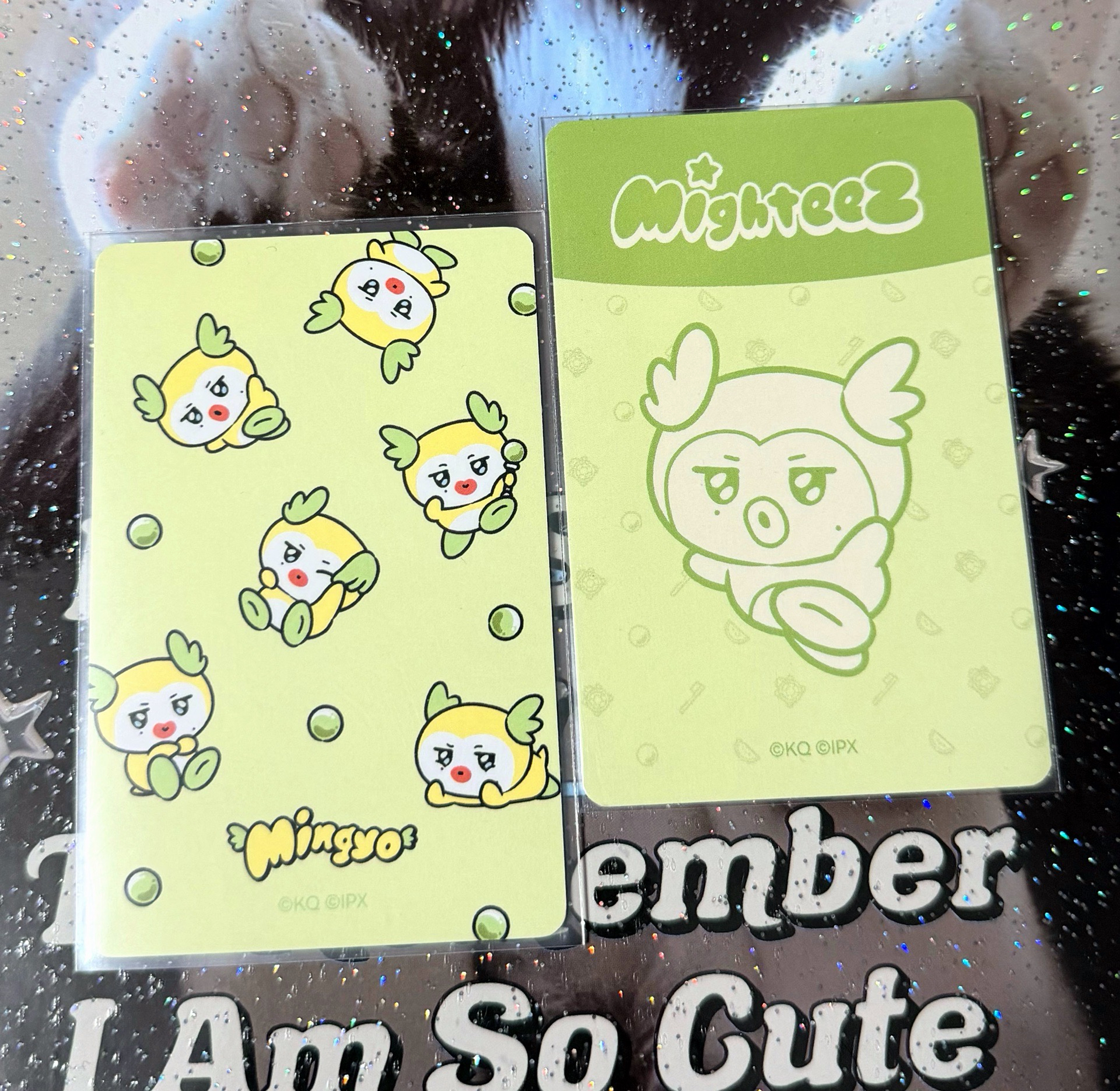 💛💚MIGHTEEZ 大臉抱枕卡+隨機卡  琦🐥