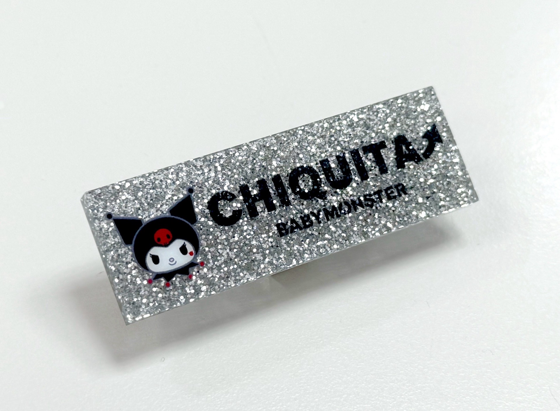 現貨 庫洛米 銀色CHIQUITA姓名牌