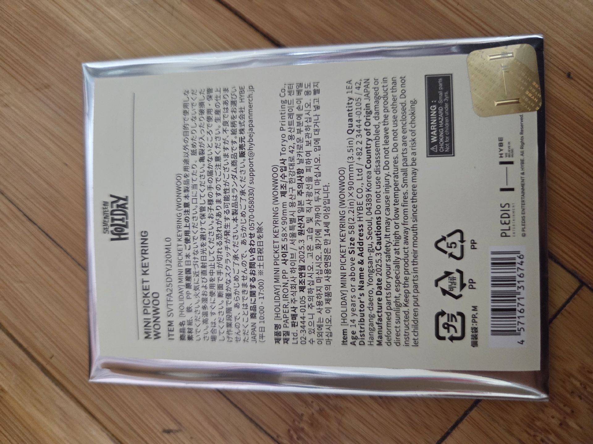 SEVENTEEN HOLIDAY 日本FM 小扇 吊飾 圓佑 WONWOO