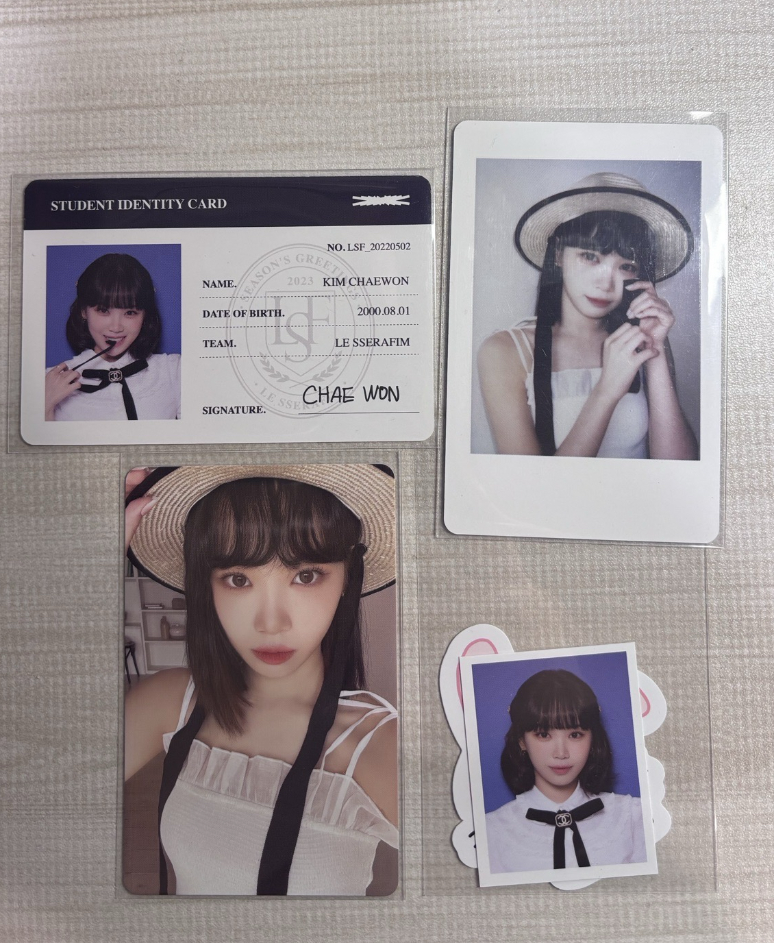 LE SSERAFIM 金采源 年曆卡 小卡套組 合售