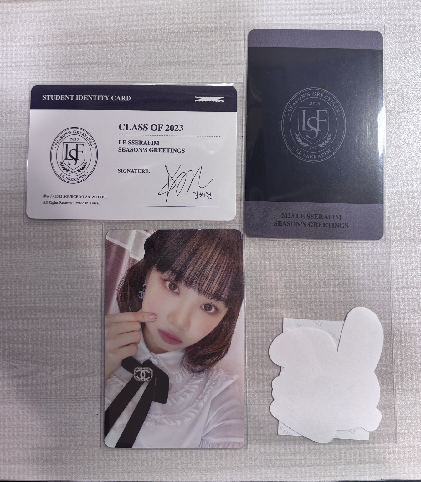 LE SSERAFIM 金采源 年曆卡 小卡套組 合售