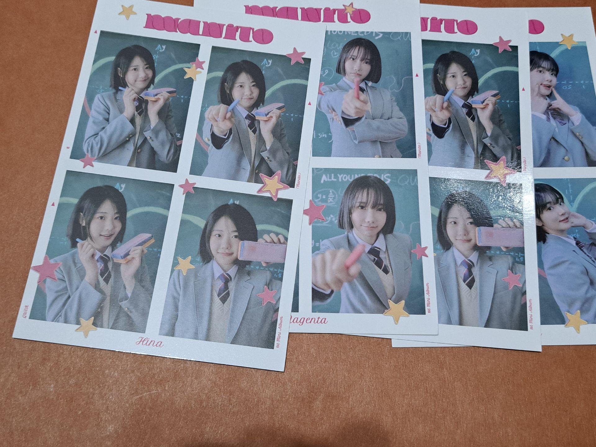 QWER 迷一 迷二 迷三 證件照 貼紙 留言卡 四格卡 明信片 證件照