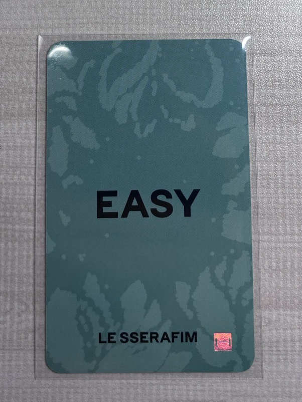 LE SSERAFIM EASY pst 幸運卡 釜山2.0采
