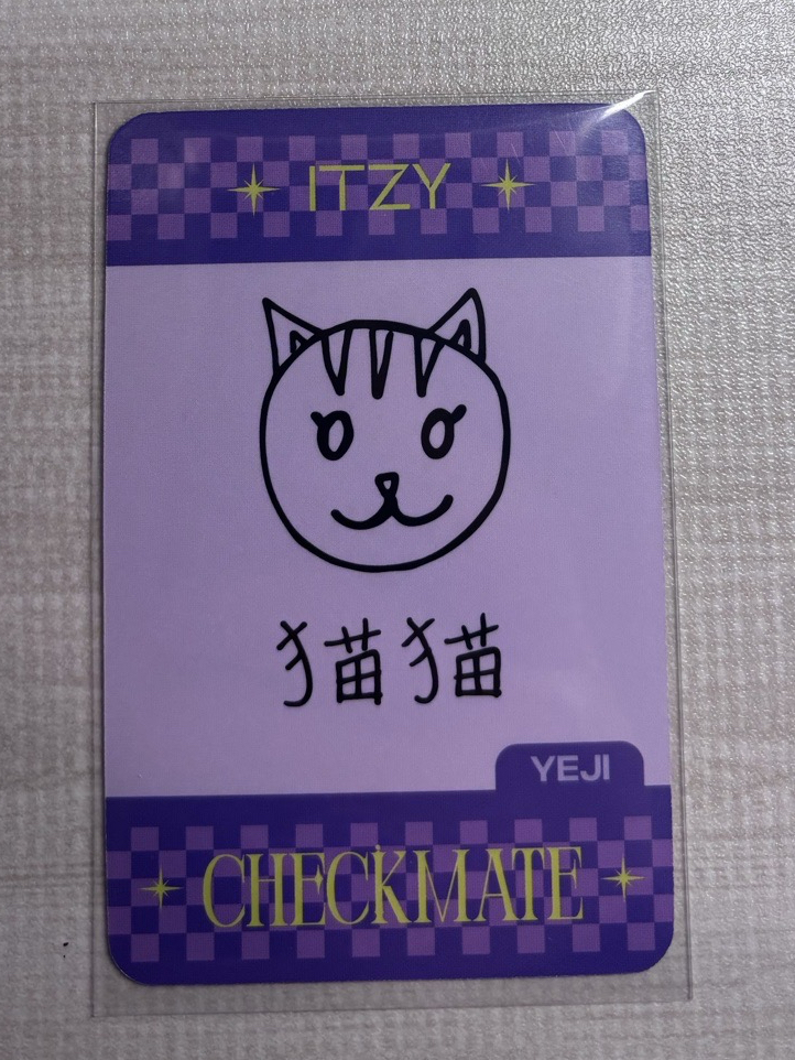 ITZY Yeji CHECKMATE tou 3.0 簽售卡 