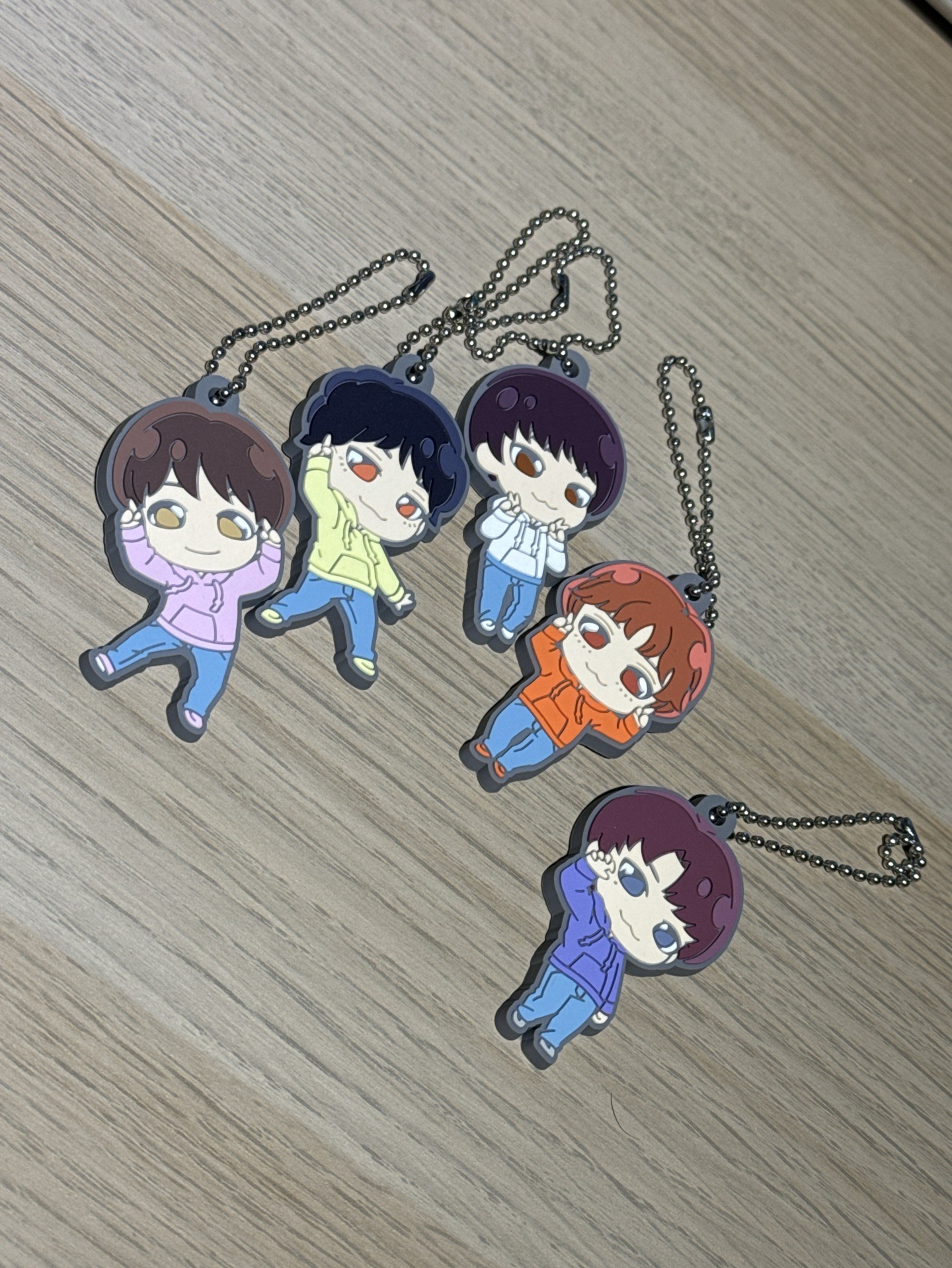 扭蛋吊飾五人合售