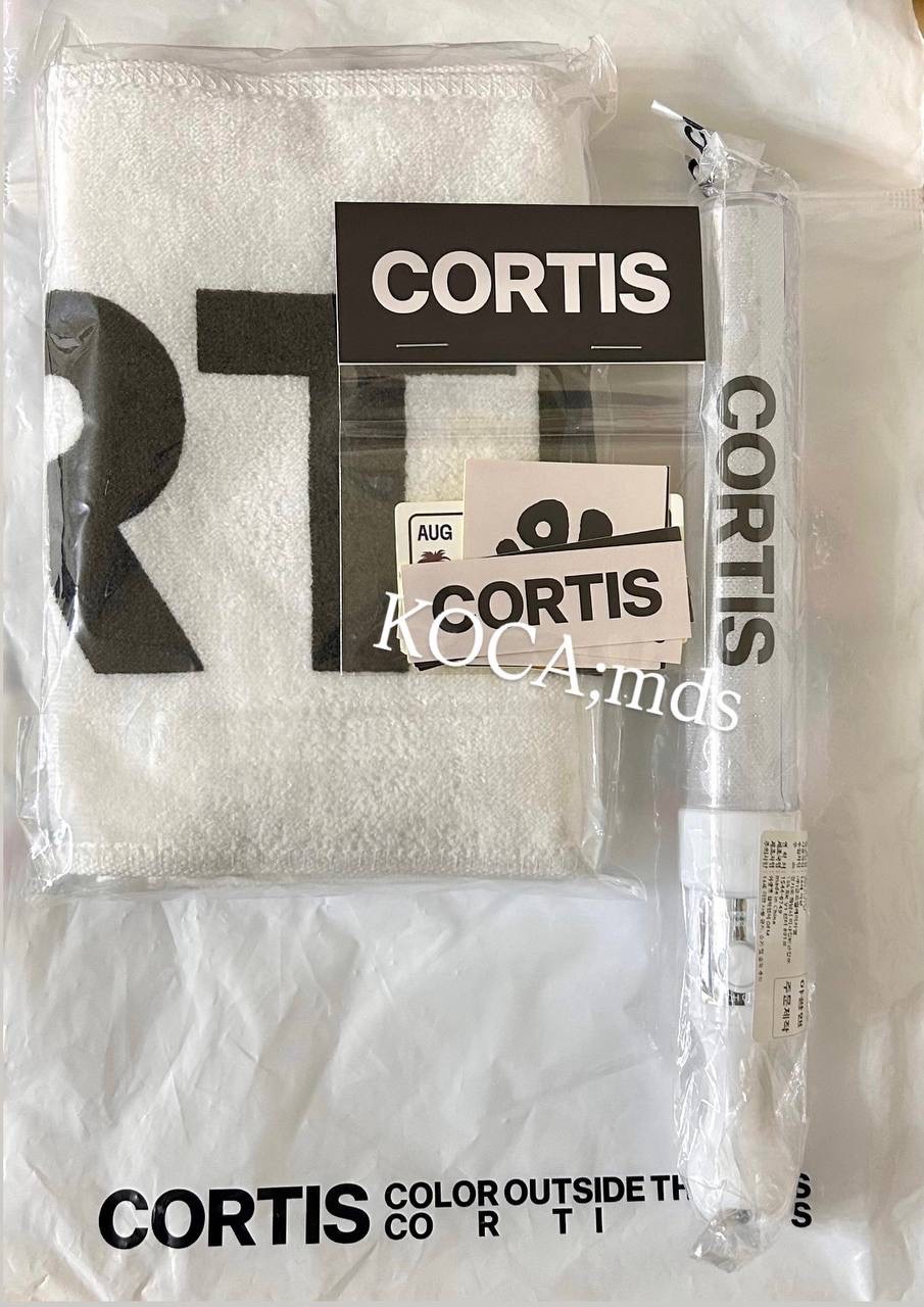 現貨cortis 逆應援 毛巾 手燈 貼紙 三件套