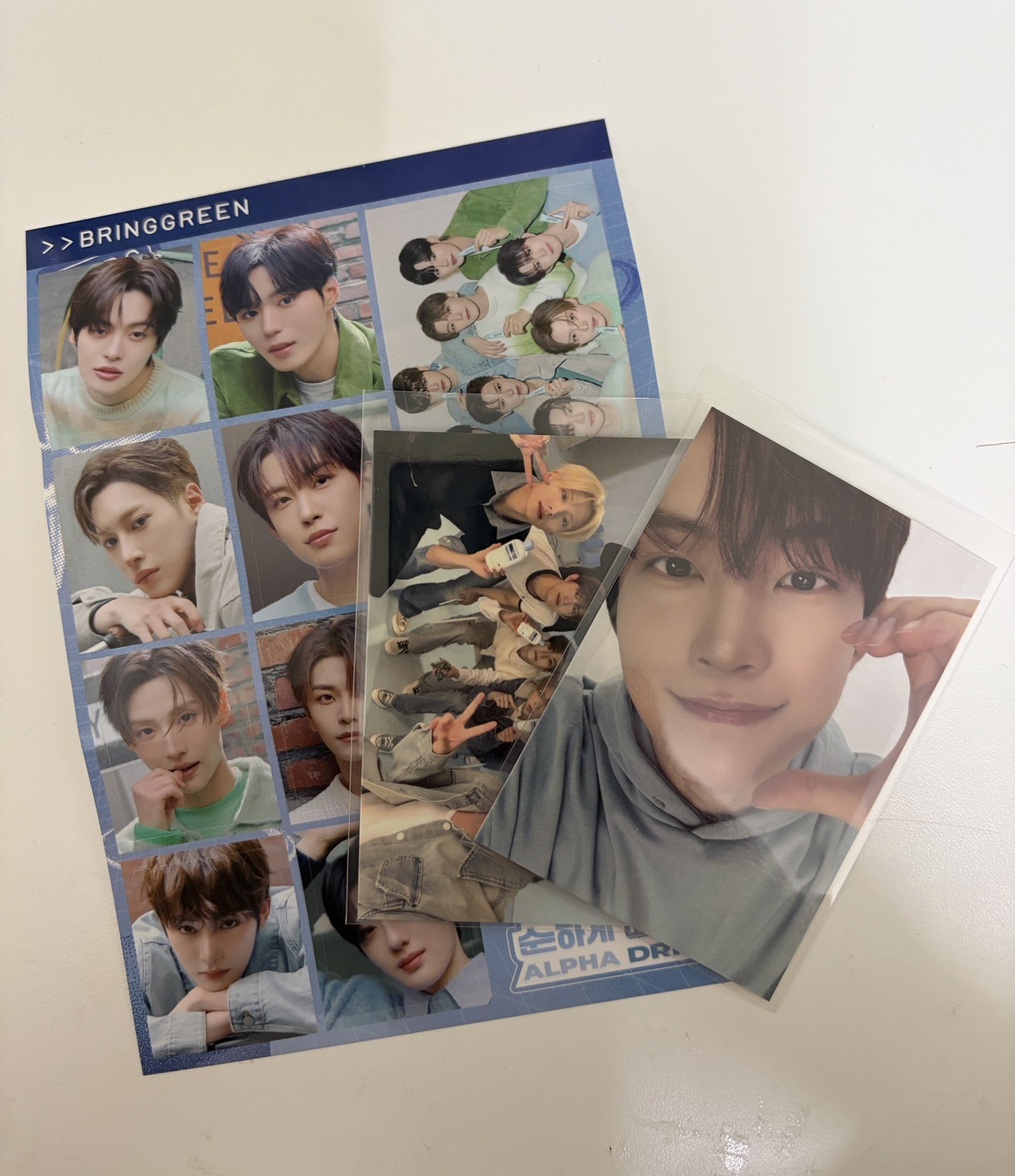 虔佑、團體Bringgreen代言小卡