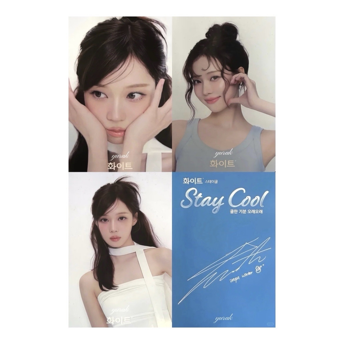 Winter衛生棉代言卡set