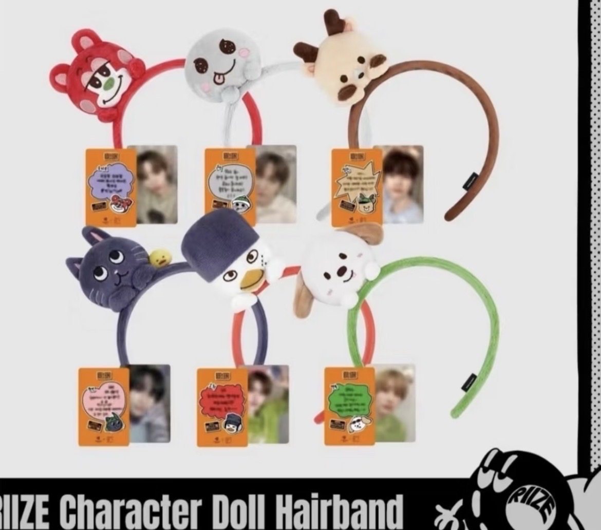 兔貓鴨髮箍（含卡）