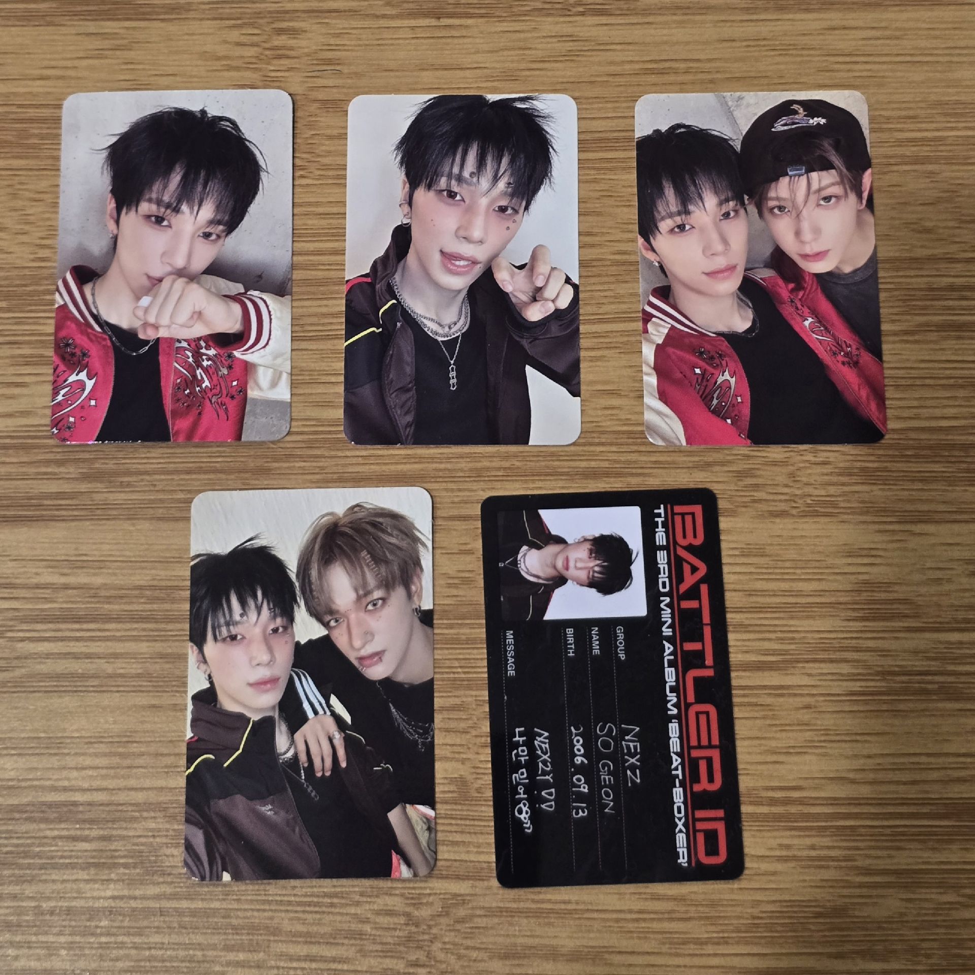 ⭐️Beat-Boxer 各成員小卡一套