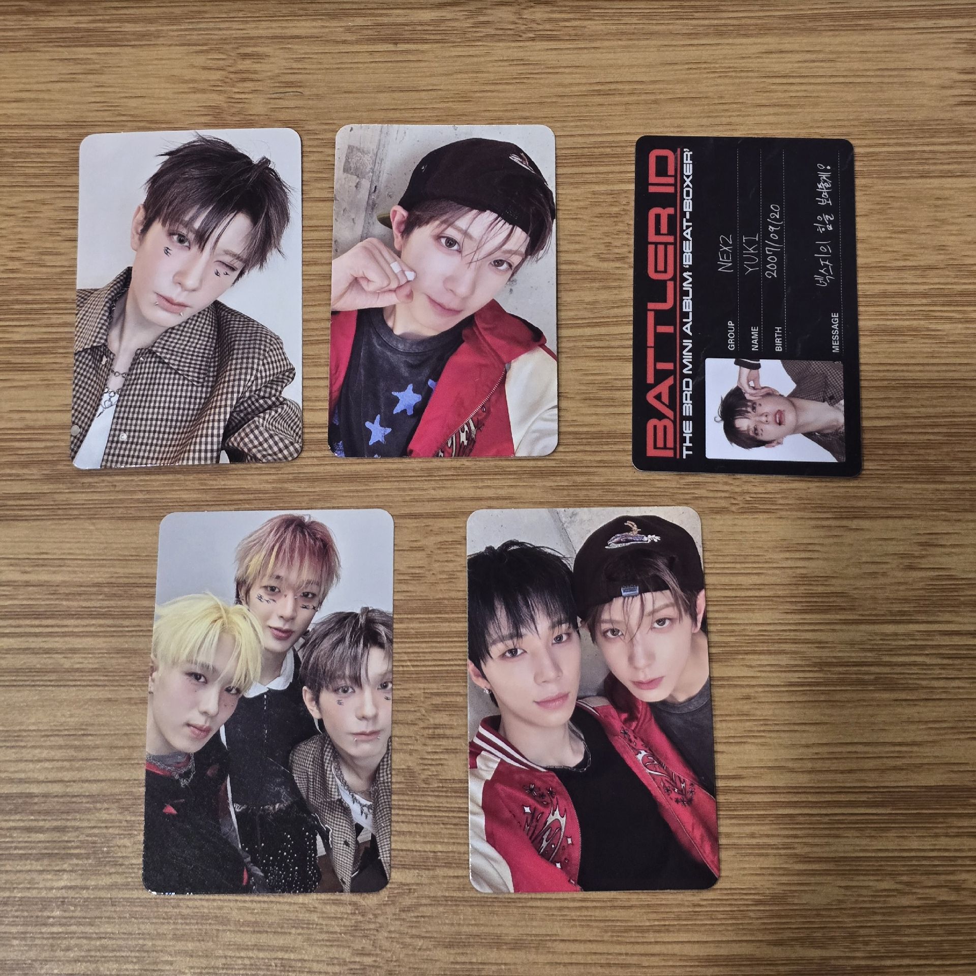 ⭐️Beat-Boxer 各成員小卡一套
