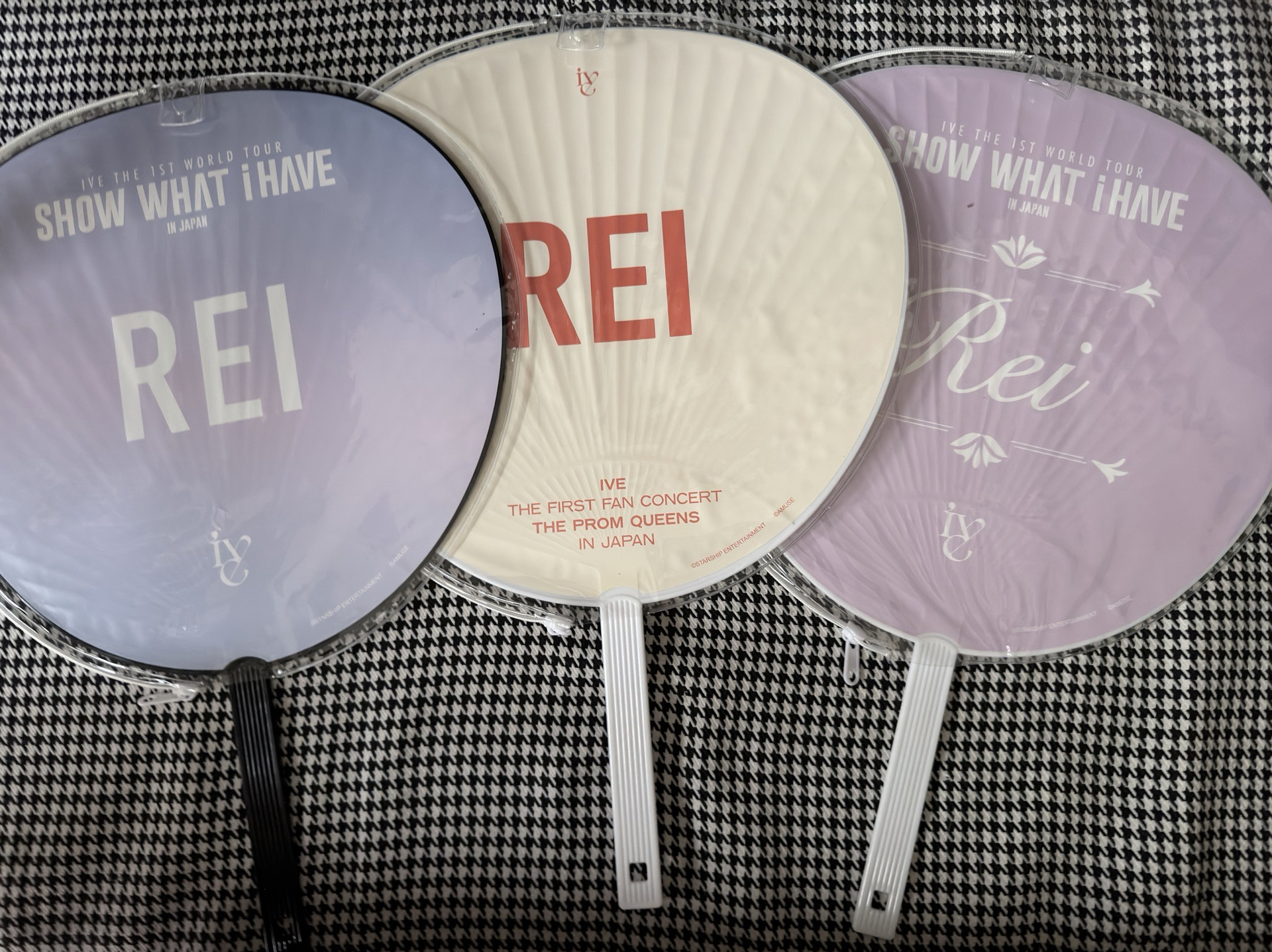 【現貨】IVE REI 日巡 直井怜 雙馬尾 大扇 毛巾 扇子 大王扇 