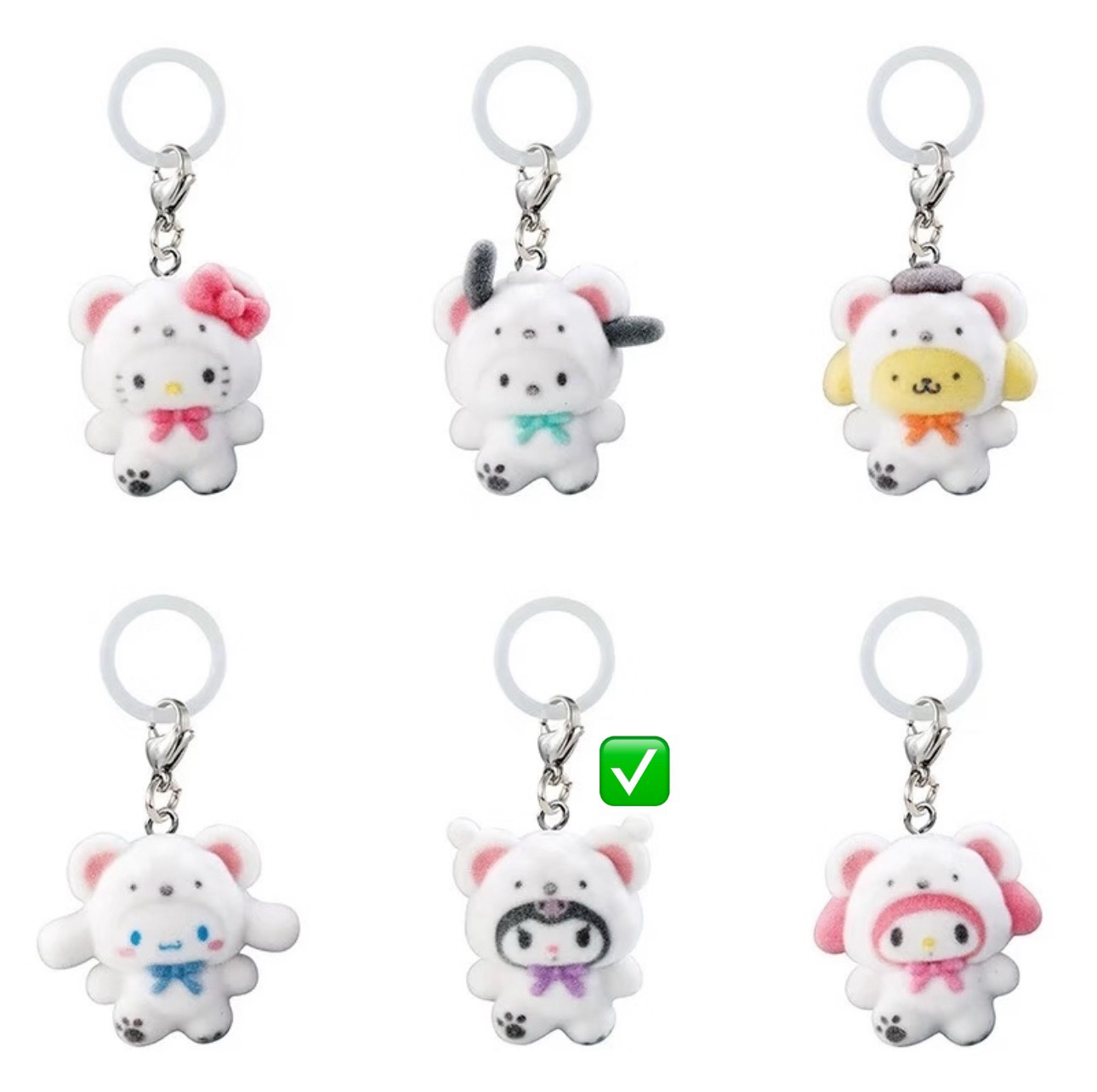 北極熊吊飾扭蛋 庫洛米