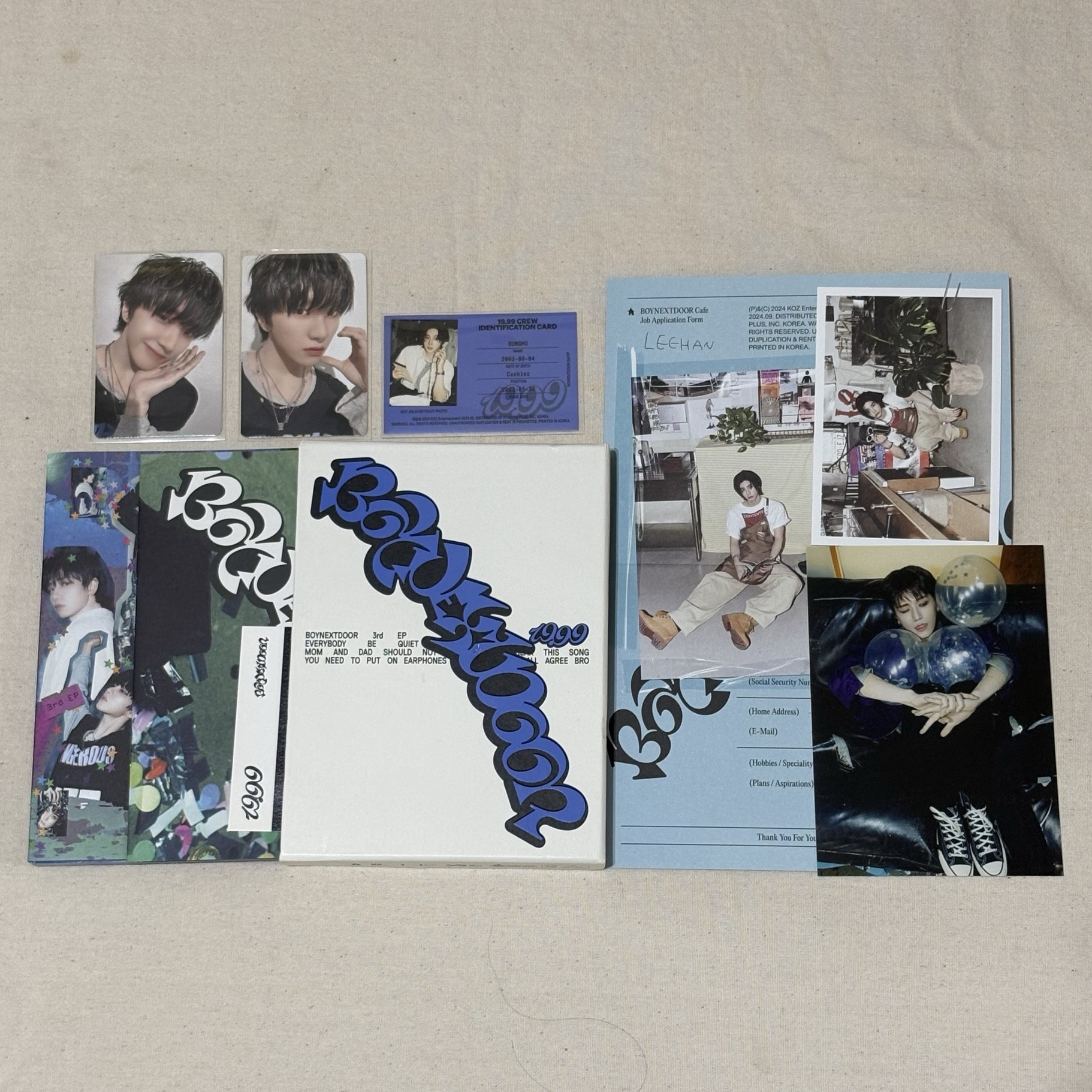 BOYNEXTDOOR 19.99 Dangerous ver. 已拆全專（PB有損）