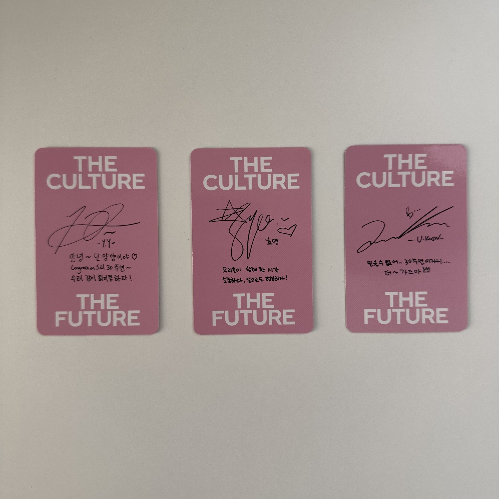 SMTOWN 專輯 THE FUTURE版 小卡 揚揚/孝淵/允浩