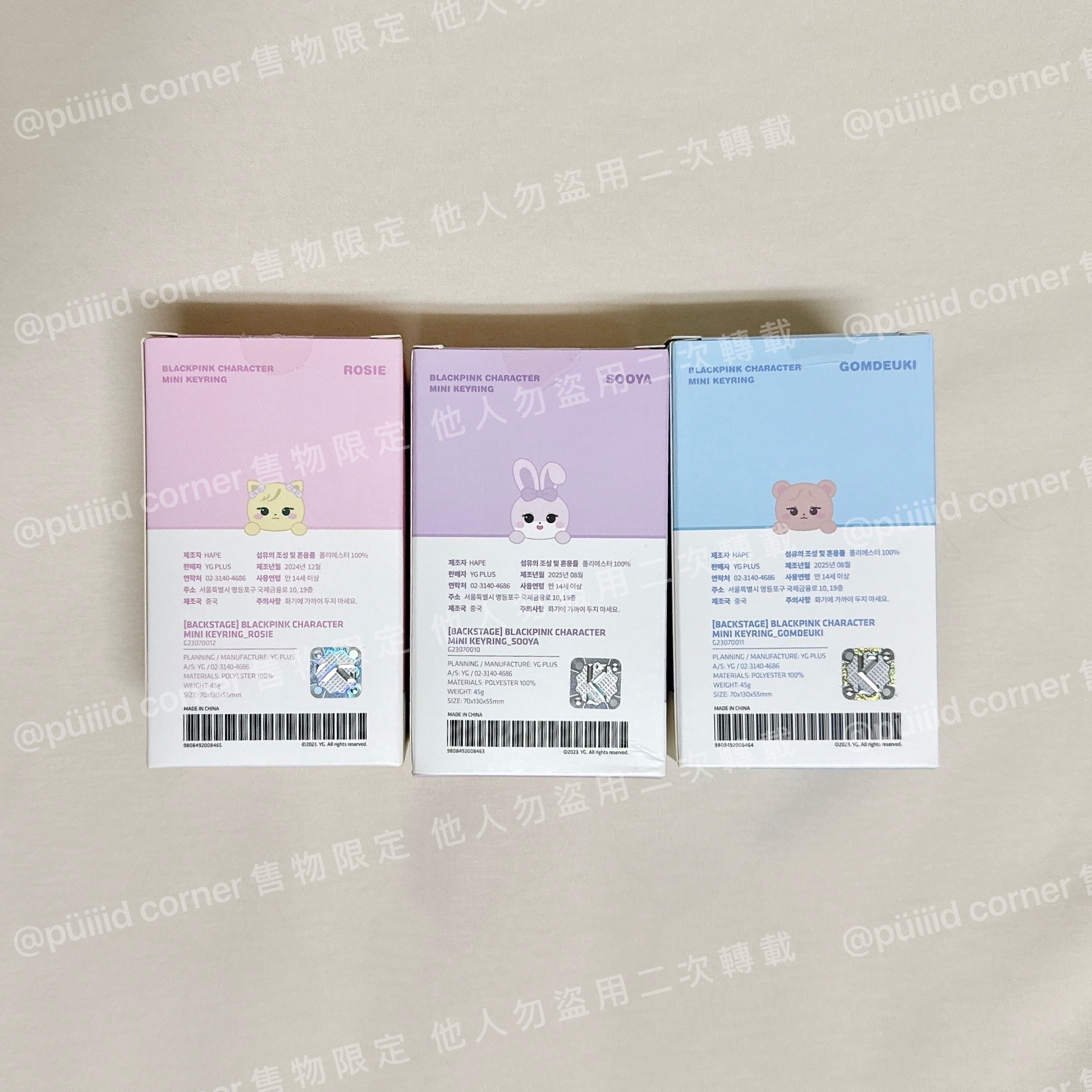 絕版現貨🇰🇷韓國正版BLACKPINK 演唱會限定 娃娃吊飾 鑰匙圈 世巡娃 Jennie Rosé Jisoo 