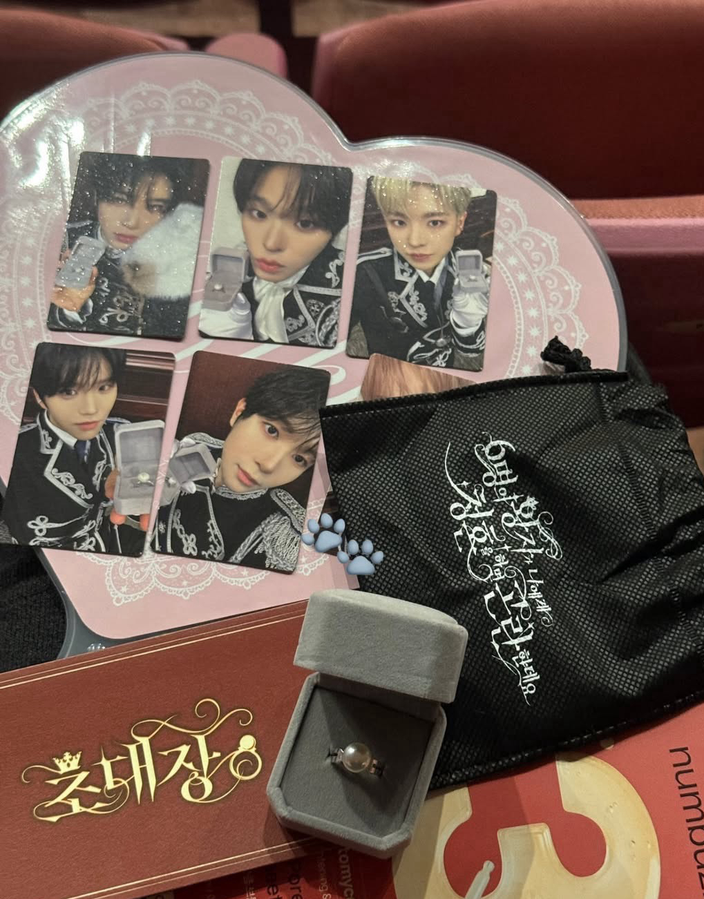 NCT WISH入場卡 六張+戒指（無黑色袋子）