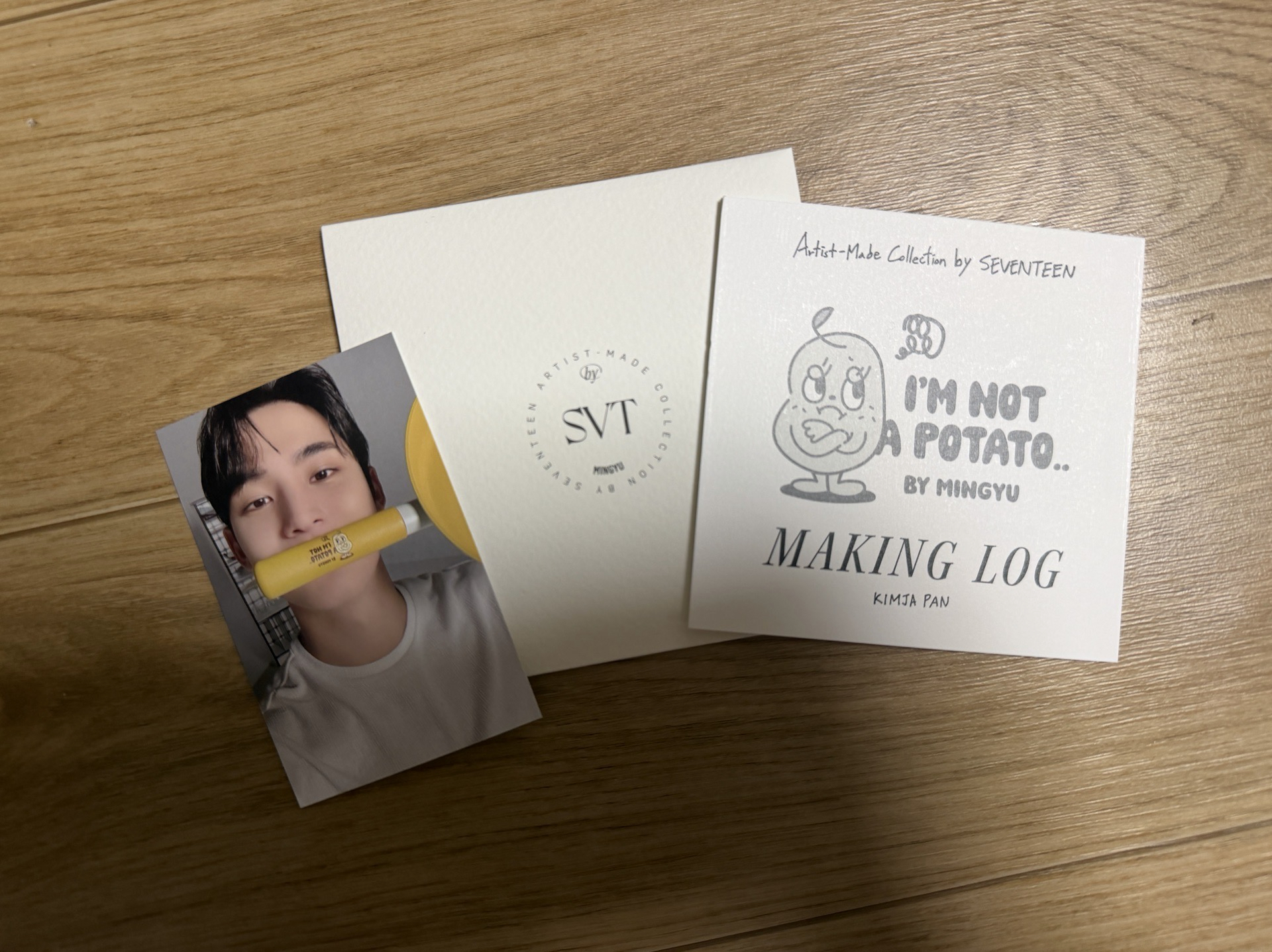 Mingyu 成員自製 平底鍋小卡+製作歷程