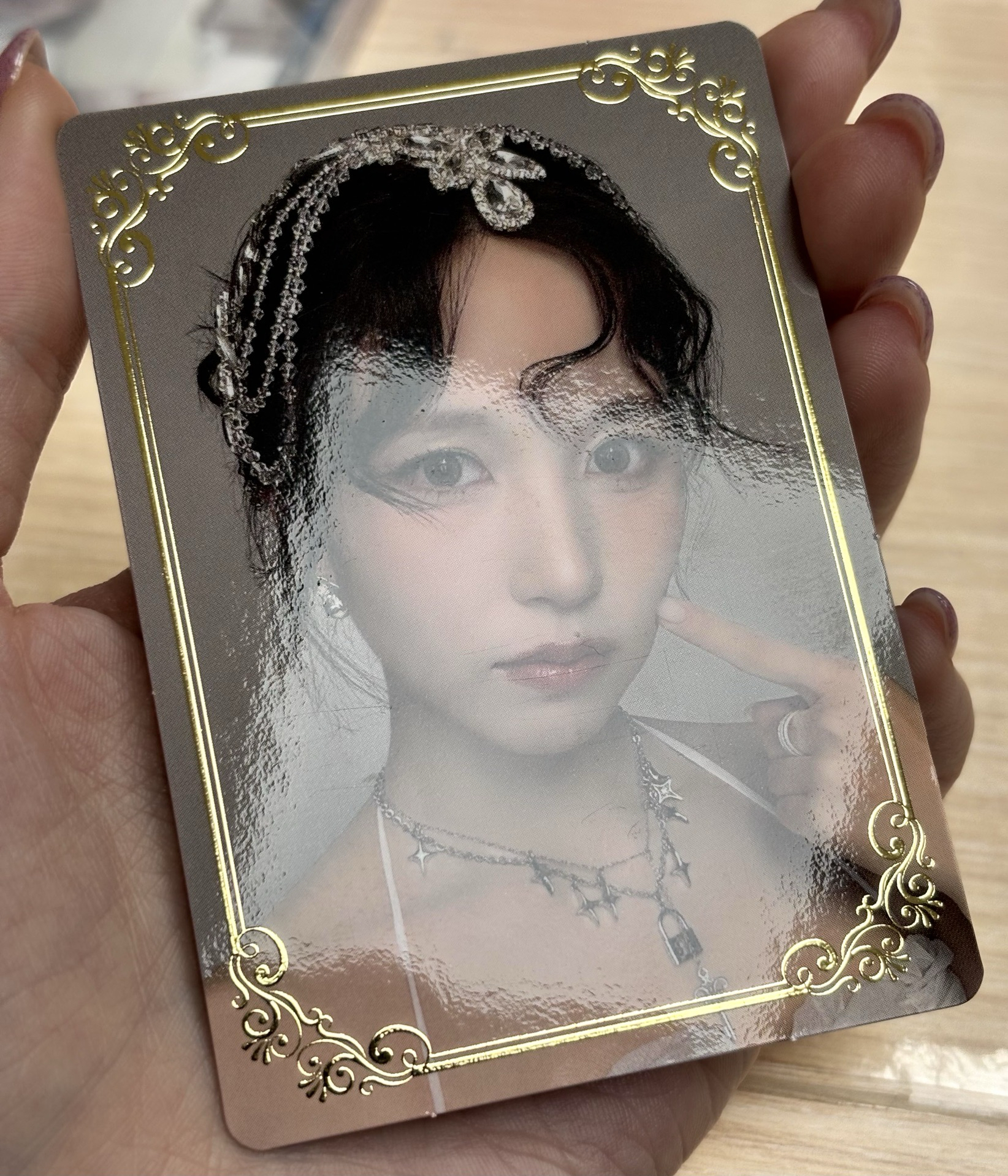 燙金卡搓臉南-有損如圖