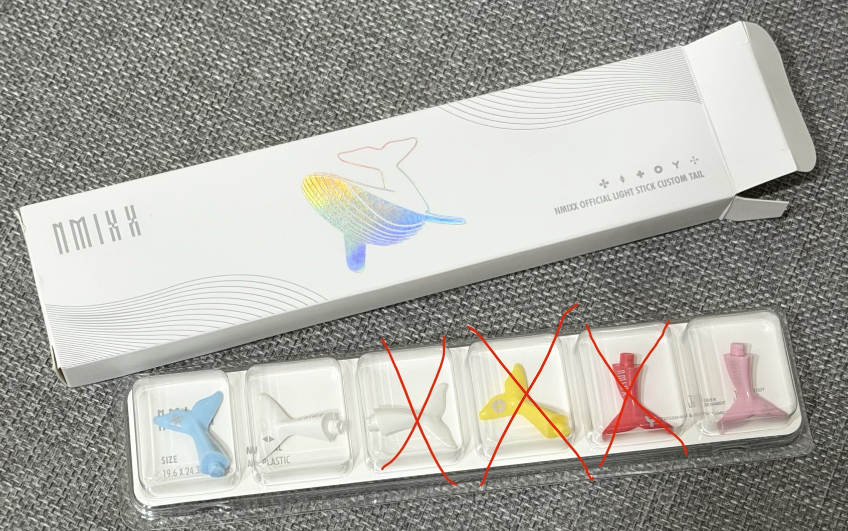 MIXX UNIVERSITY jyp 手燈周邊 鯨魚尾巴