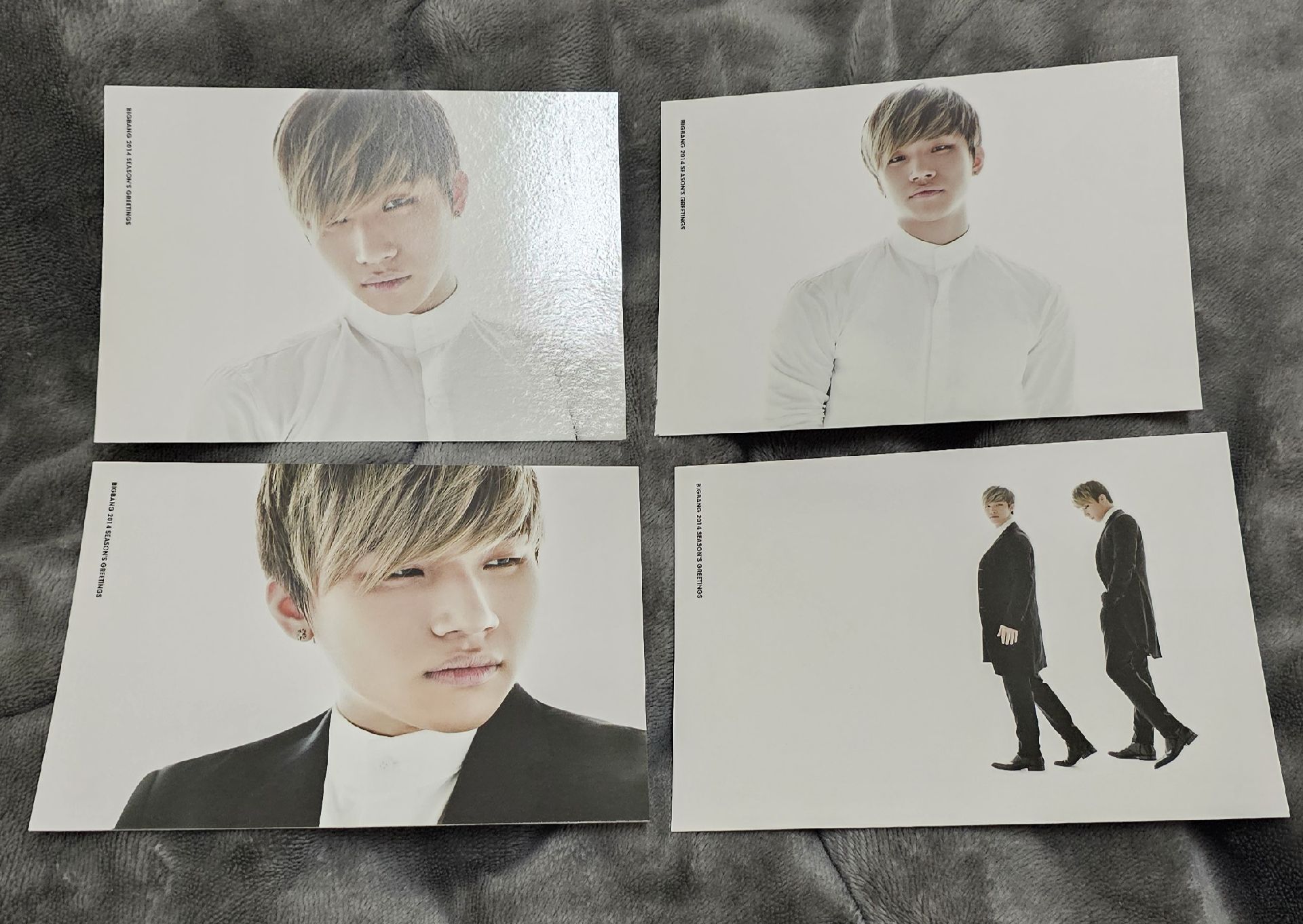 大聲 2014年 年曆卡片 四張一組(大聲生日月份有印刷手繪塗鴉)