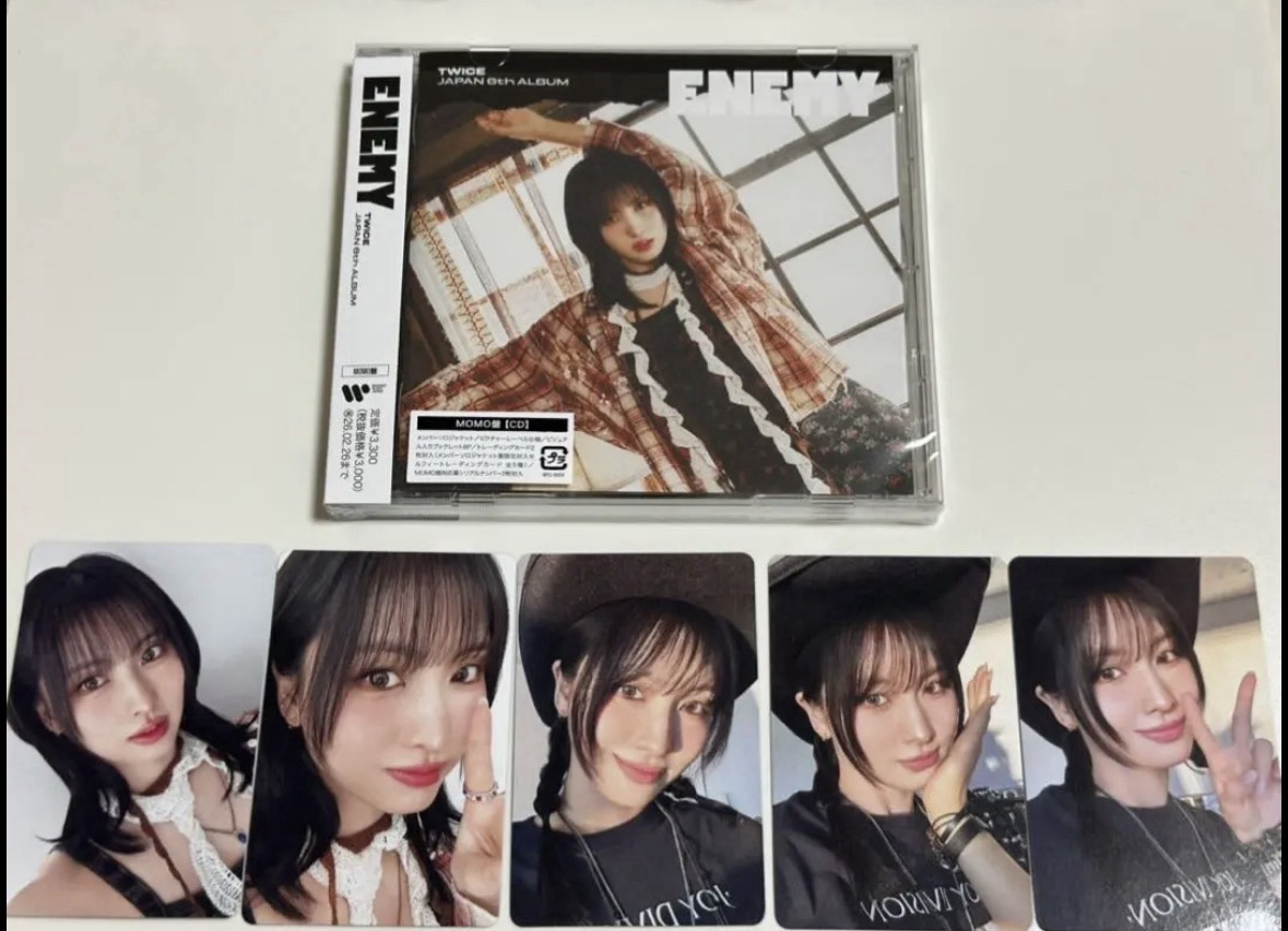 twice JP正規六 Momo單封+個人盤專卡