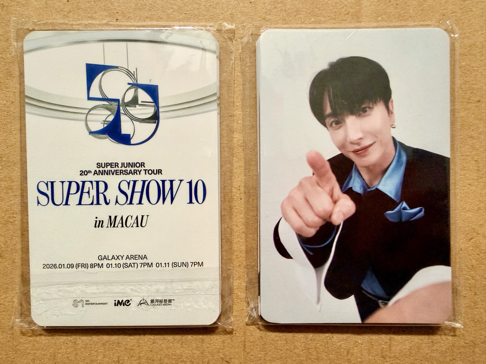 Super Junior SS10 澳門場 入場禮小卡（9人/組）