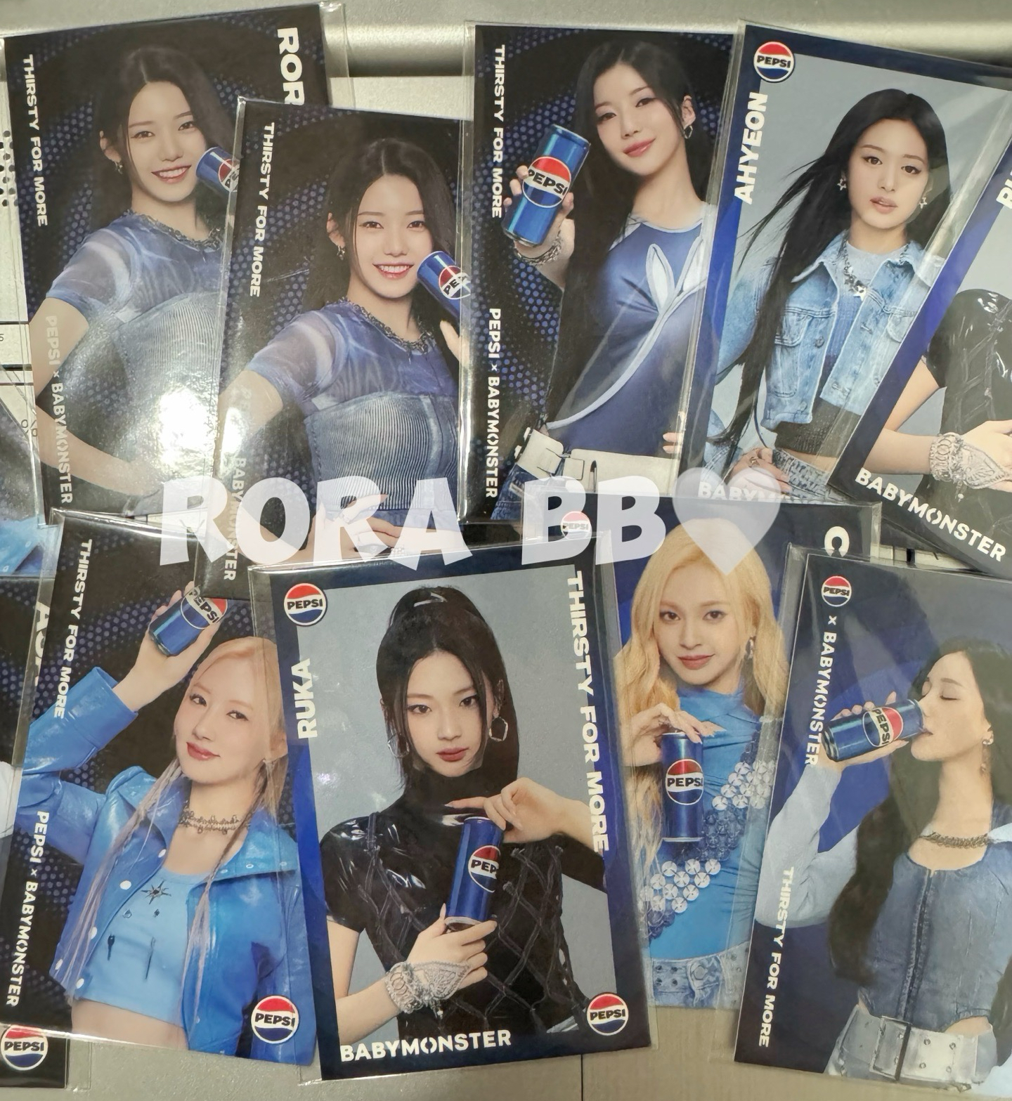 🩵BABYMONSTER PEPSI 百事可樂代言卡