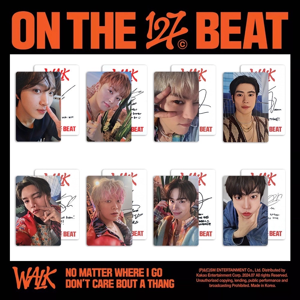 NCT127 walk walk ver. 已拆專 海報 明信片 專卡 台北簽售卡 金道英 Mark