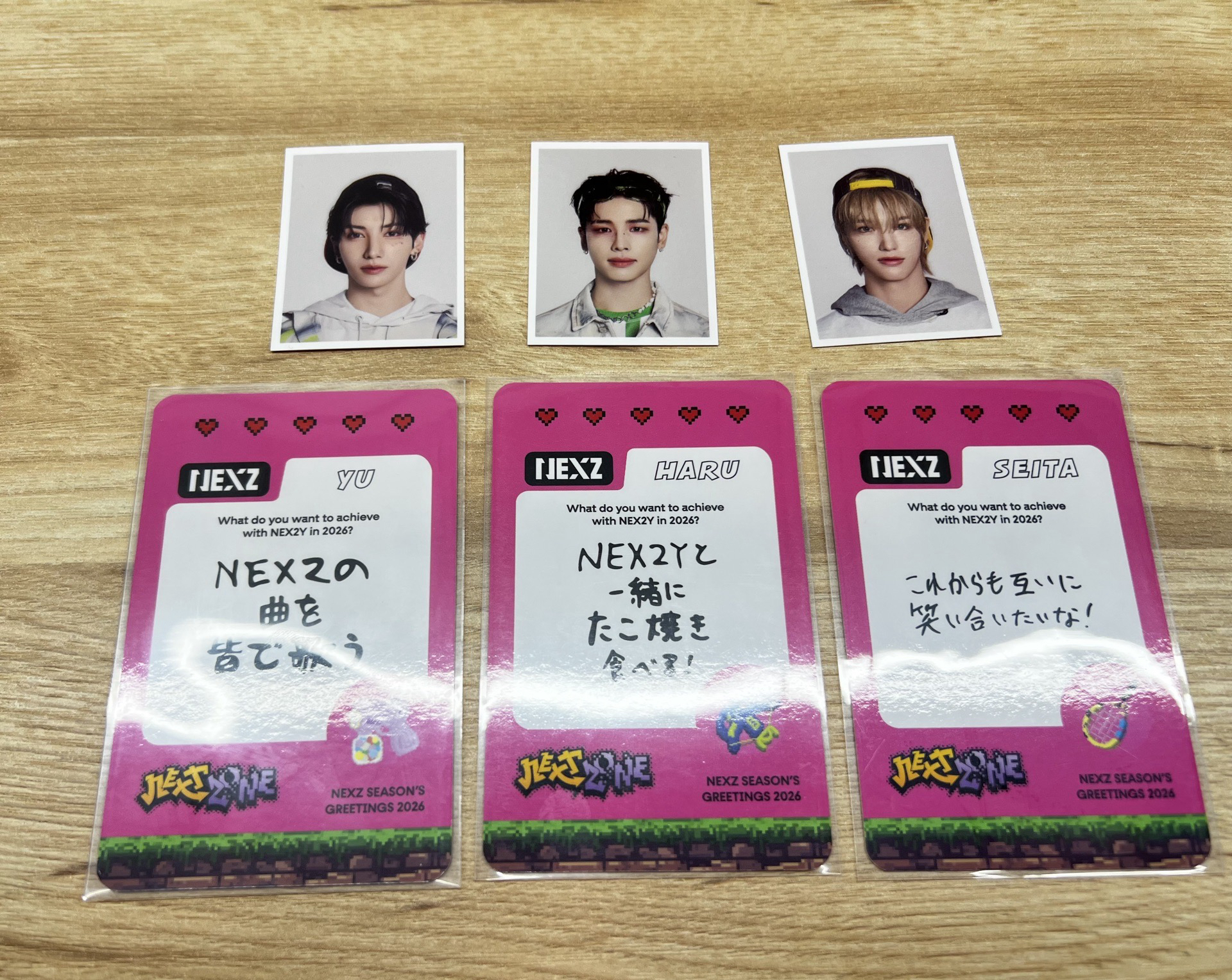 2026年曆卡+證件照+貼紙 個人set