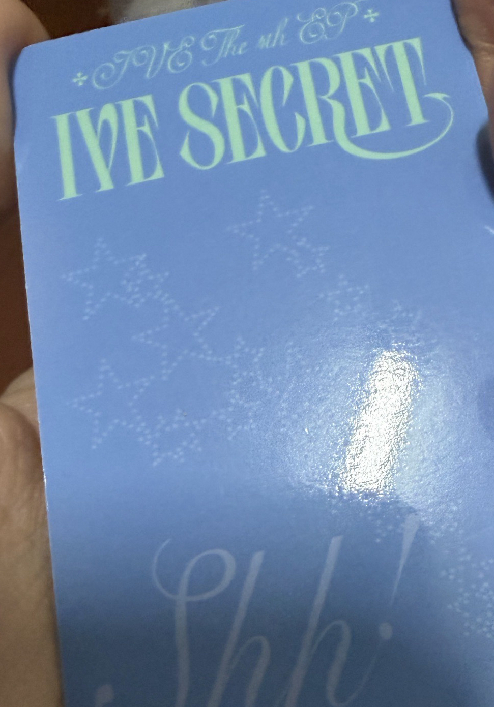 LIZ IVE SECRET 專輯卡 Shh ver. 親簽 畫簽