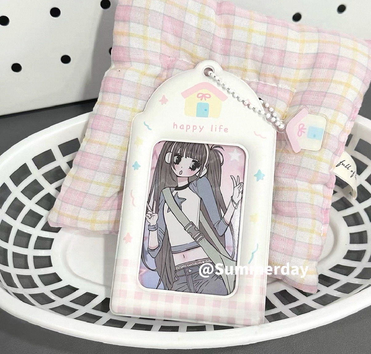 pvc卡套 粉色房子