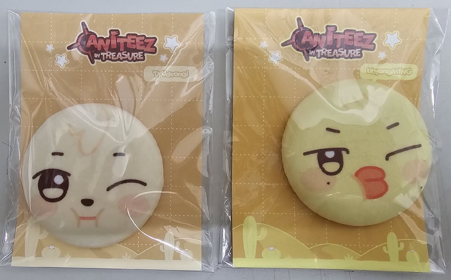 潤跟琦的毛絨徽章