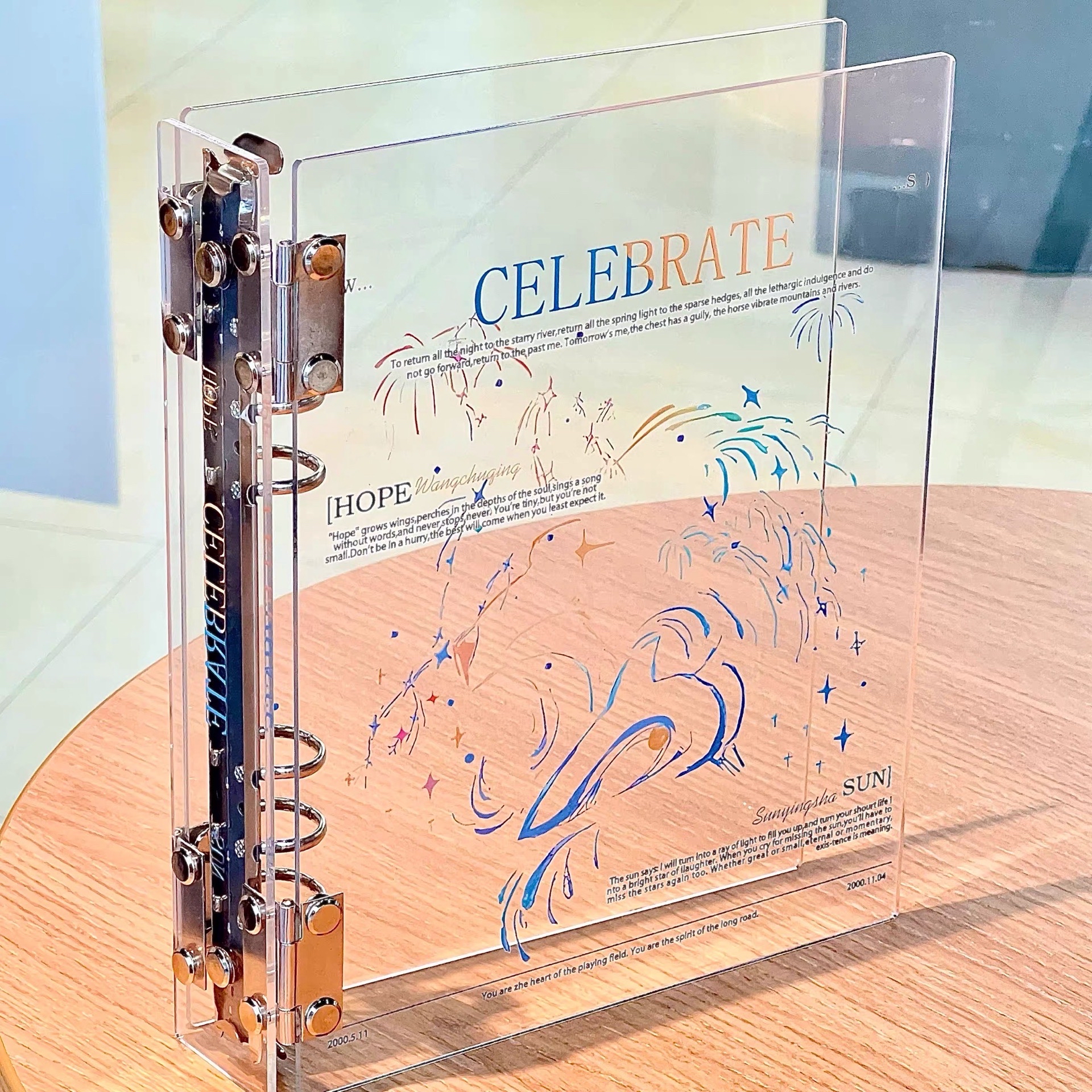 壓克力硬殼A5卡冊 160入可完全平攤