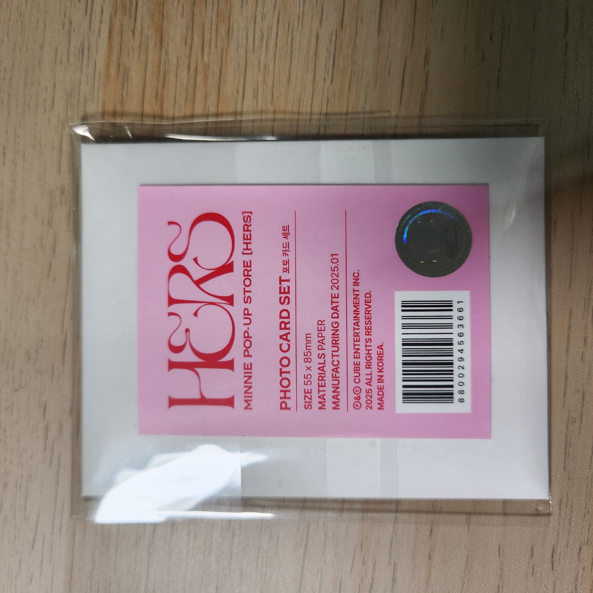 米妮solo快閃店小卡組(內含8張卡)