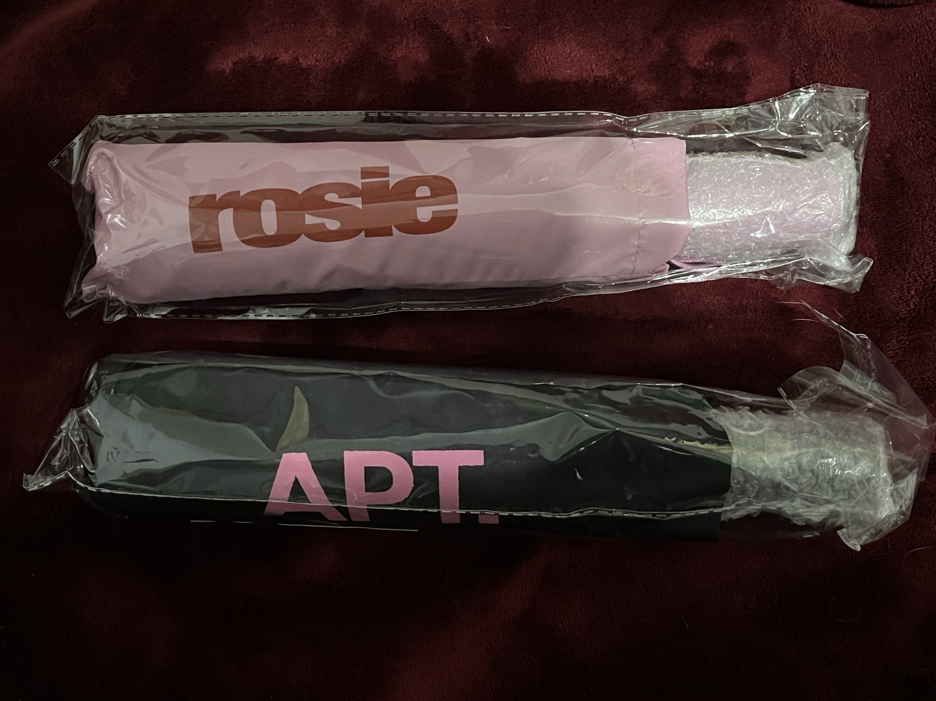 Rose 快閃週邊 rosie粉色雨傘 /APT黑色雨傘