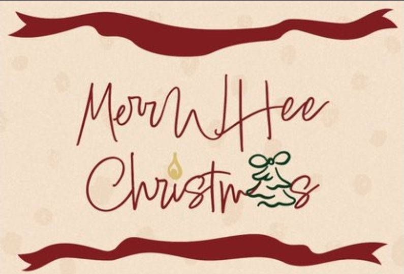 WHEE IN CHRISTMAS CAFE "MERRWHEE CHRISTMAS"