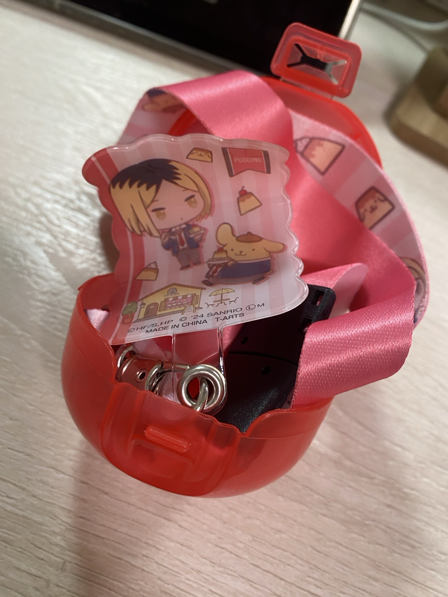 排球少年x三麗鷗  孤爪研磨 扭蛋 手機掛繩及墊片組